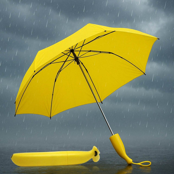 Stylish Banana Shaped Mini Foldable Umbrella - dailyneed.life