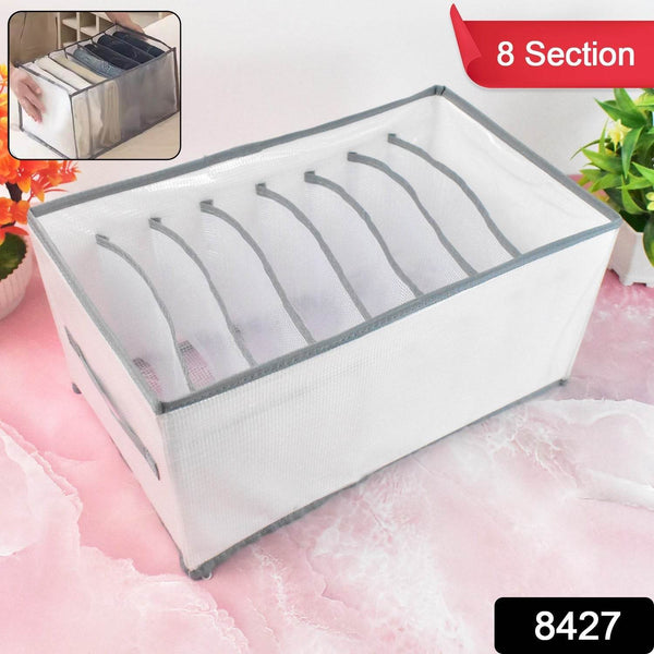 8 Compartment Storage Box, Wardrobe Clothes Organizer (1 Pc) - dailyneed.life