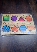 Wooden Triangles Puzzle Learning Educational Board (1 Set / 28×20 Cm) - dailyneed.life
