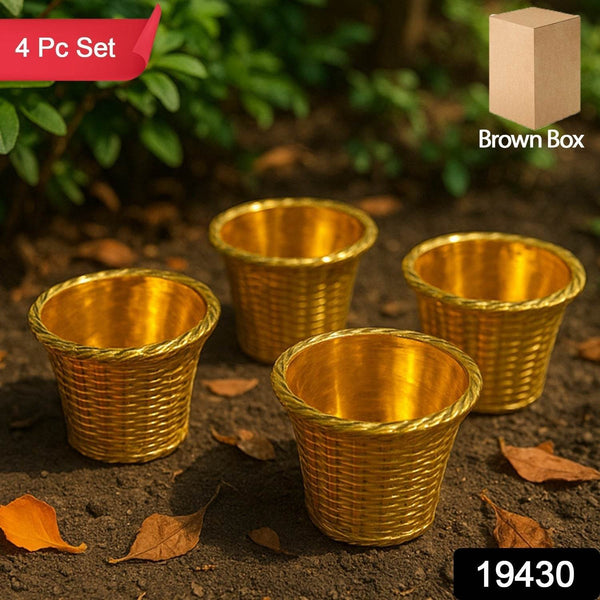 Plastic Flower Valencia (Pot) Home and Outdoor (4 Pc) - dailyneed.life
