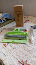 4 in 1 Multifunctional Glass Scraper, Window Glass Wiper with Watering Can, Silicon Cleaning Squeegee with Two Brush Heads, Practical Squeegee for Shower Doors, Windows, Tiles and Car Glass - dailyneed.life