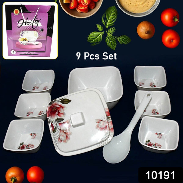 Hector High Quality Dinning Dinner / Pudding Set (9 Pcs set) - dailyneed.life