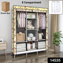 Big 8 Compartment Portable and Collapsible Wardrobe Racks (1 Set) - dailyneed.life