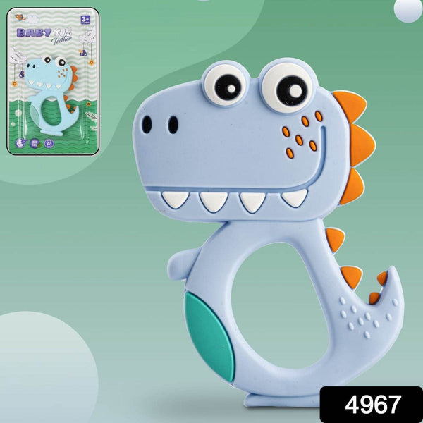 Silicone Dinosaur Teether for Baby (1 Pc / Mix Design & Color) - dailyneed.life