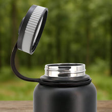 Black Stainless Steel Double Wall Vacuum-insulated Drink Water Bottle (1000 Ml) - dailyneed.life