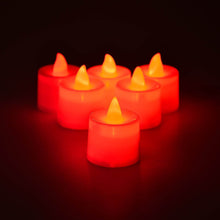 Red LED Tealights – Smokeless Flameless Candles for Home Décor, Diwali (24 Pcs) - dailyneed.life
