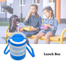 3 layer Adjustable Insulated Tiffin Set of 1, Blue 3 Containers Lunch Box - dailyneed.life