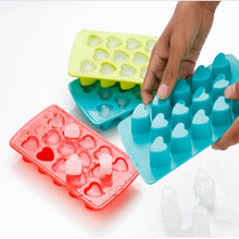 Heart Shape Ice Cube & Candy Tray – 14 Cavities (Multicolor) - dailyneed.life