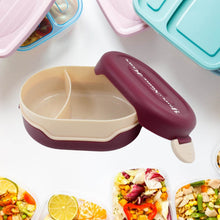 Customize Pink Lunch Box for Kids and adults, Stainless Steel Lunch Box with 3 Compartments With spoon slot. - dailyneed.life