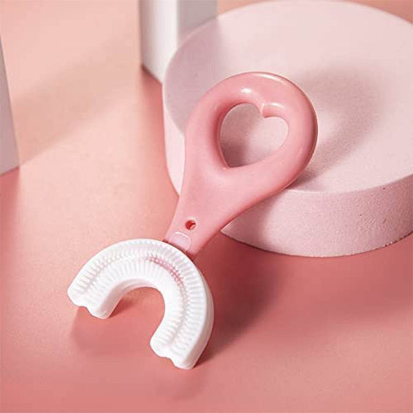 U-Shaped Toothbrush for Kids, 2-6 Years Kids Baby Infant Toothbrush, Food Grade Ultra Soft Silicone Brush Head. - dailyneed.life