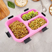 Customized Plastic 3 Compartment Insulated Lunch Box, Lunch Box (1 Pc) - dailyneed.life