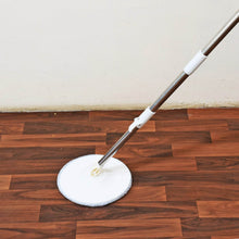 Round Shape Mop Head with 1 Pad Extra Clean Water Spin Mop with Separate Water Bucket, Suitable for All Types of Flooring, Separates Dirty and Clean Water, Wet - dailyneed.life