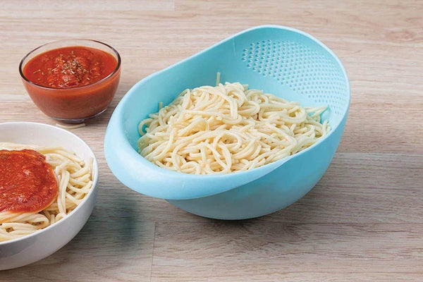 Kitchen Plastic big Rice Bowl Strainer Perfect Size for Storing and Straining - dailyneed.life