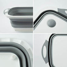 Foldable Chopping Board, Dish Rack, Washing Bowl & Draining Basket, 3in1 Multi-Function - dailyneed.life