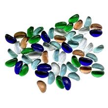 Glass Gem Stone, Flat Round Marbles Pebbles for Vase Fillers, Attractive pebbles for Aquarium Fish Tank. - dailyneed.life
