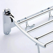 Stainless Steel Folding Towel Rack Cum Towel Bar 18 Inch - dailyneed.life