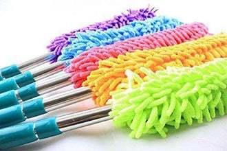 Multipurpose Microfiber Cleaning Duster With Extendable Telescopic Wall Hanging Handle - dailyneed.life
