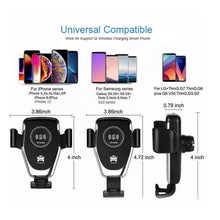 Car Phone Holder Wireless Car Charger 10W Qi Fast Charging Car Charger Gravity Auto Clamping 360Â° Rotation Air Vent Car Mount Holder - dailyneed.life