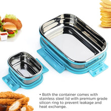 Customize Premium Stainless Steel Lunch Box for Kid, 2 Containers Lunch Box, Perfect Size Meal Lunch Box Set for Office, School and Travelling Tiffin Box  (1000 ML+ 200 ML Approx) - dailyneed.life
