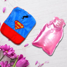 Superman Print Small Hot Water Bag with Cover for Pain Relief - dailyneed.life