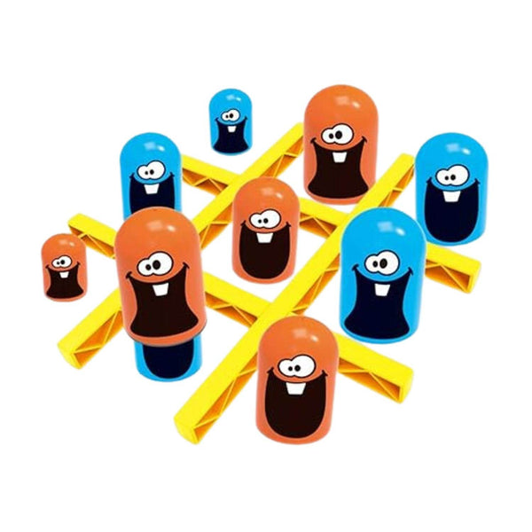 Tic-Tac-Toe Game, Gobble Game, Board Game Indoor (1 Set) - dailyneed.life