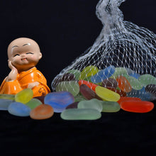 Glass Gem Stone, Flat Round Marbles Pebbles for Vase Fillers, Attractive pebbles for Aquarium Fish Tank. - dailyneed.life