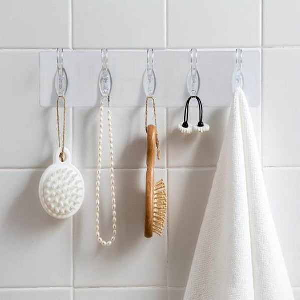 Adhesive Transparent Heavy Duty Wall Hook - dailyneed.life