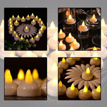 Set of 12 Flameless Floating Candles Battery Operated Tea Lights Tealight Candle - Decorative, Wedding, Diwali - dailyneed.life