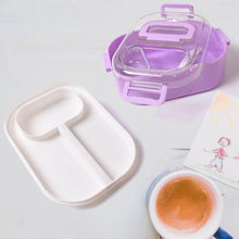 Plastic Lunch Box With Small Box, Bottle & Sponn for Kids Lunch Box (4 Pc Set) - dailyneed.life