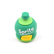 2-in-1 3D Cold Drink Bottle Shape Rubber Pencil Sharpener and Eraser Set, Stationery for Kids School Boys Girls, Birthday Return Gifts (24 Pcs Set ) - dailyneed.life