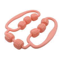 Muscle Massage Roller 8 Wheels Relieve Soreness Leg Muscle Roller Fitness Roller Muscle Relaxer Massage Roller Ring Clip All Round Massaging Uniform Force Elastic PP Drop Shaped for Home Use (1 Pc) - dailyneed.life