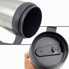 Stainless Steel Vacuum Glass Insulated Glass Coffee Cups (With Lid & Handle / 1 pc) - dailyneed.life