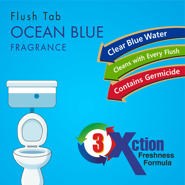 Toilet Cleaner Flush Tab (Ocean Blue) - 50 Gram - dailyneed.life