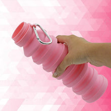 Foldable Water Bottle, Silicone Leak Proof Portable Sports Travel Water Bottle for Outdoor, Gym, Hiking (1 Pc / 24 cm Foldable) - dailyneed.life
