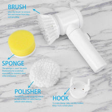 5in1 Home Kitchen Electric Cleaning Brush, Electric Spin Scrubber - dailyneed.life