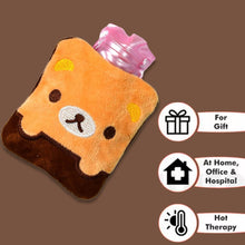 Brown Panda Print small Hot Water Bag with Cover for Pain Relief, Neck, Shoulder Pain and Hand, Feet Warmer, Menstrual Cramps. - dailyneed.life