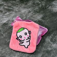 Pink Cartoon Small Hot Water Bag with Cover for Pain Relief - dailyneed.life