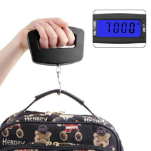 Black Digital Portable Luggage Scale with LCD Backlight (50 kg) - dailyneed.life
