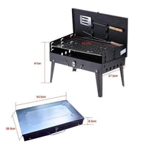 Stainless Steel Briefcase Style Barbecue Grill Toaster (Medium, Black) - dailyneed.life