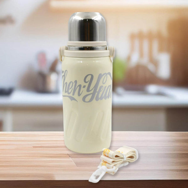 Stainless Steel Vacuum Insulated Water Bottle | Leak Proof Flask for Tea Coffee | Reusable Water Bottle with Hanging Strap | Bottle for Hot & Cold Drinks Wide Mouth Water Flask 1200 ML - dailyneed.life