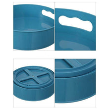 360° Rotating Kitchen Organizer Trolley for Storage - Turntable Tray with Brown Box - dailyneed.life