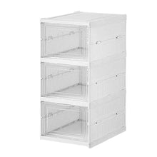 Stackable Multifunctional Storage, for Clothes Foldable Drawer Shelf Basket Utility Cart Rack Storage Organizer Cart for Kitchen, Pantry Closet, Bedroom, Bathroom, Laundry (3 Layer / 1 Pc) - dailyneed.life