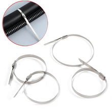 Stainless Steel Cable TIE Used for Solar, Industrial and Home Improvement Multipurpose HIGH Strength, Self-Locking Zip Ties, Multi-purpose Tie, Portable Rustproof 100Pcs Wide Application Zip Tie Set for Building (100 pcs Set / 4.6x200MM) - dailyneed.life