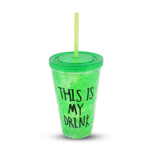 Plastic Drink Cup, Tea Coffee Tumbler with Lid and Straw (1 Pc) - dailyneed.life