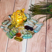 Glass Gem Stone, Flat Round Marbles Pebbles for Vase Fillers, Attractive pebbles for Aquarium Fish Tank. - dailyneed.life