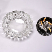 paricutin Glass Crystal Quality Cigar Cigarette Ashtray Round Tabletop for Home Office Indoor Outdoor Home Decor - dailyneed.life