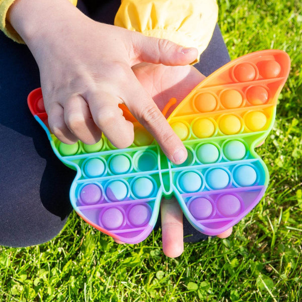 Fidget Toy Push Bubble Fidget Sensory Toy for Kids and Adults Fidget per Stress Reliever Sensory Fidget pers (Butterfly & Car Shape / 1 Pc) - dailyneed.life