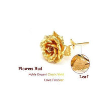 24K Artificial Golden Rose / Gold Red Rose with Gift Box (10 inches) - dailyneed.life