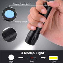 LED USB Rechargeable Mini Flashlight – Ultra-Bright Zoom & COB Side Lantern, Tactical Emergency Light - dailyneed.life