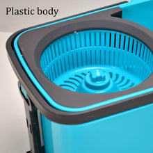 Quick Spin Mop Plastic spin, Bucket Floor Cleaning, Easy Wheels & Big Bucket, Floor Cleaning Mop with Bucket - dailyneed.life